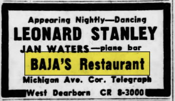 Bajas - Sept 1966 Ad